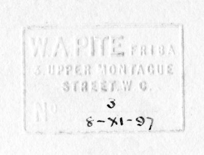Pite - practice stamp
Hand stamp with a date of 8th Nov 1897
